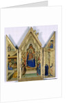 Triptych with Madonna and Child; by Bernardo Daddi