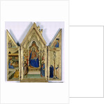 Triptych with Madonna and Child; by Bernardo Daddi