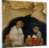 St. John the Evangelist with his scribe Prochoros by Greek School