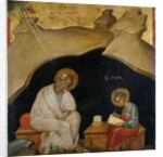 St. John the Evangelist with his scribe Prochoros by Greek School
