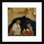 St. John the Evangelist with his scribe Prochoros by Greek School