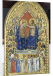 Coronation of the Virgin with angels and saints, c.1360 by Master of the Fabriano Altarpiece