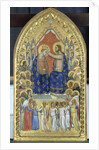 Coronation of the Virgin with angels and saints, c.1360 by Master of the Fabriano Altarpiece