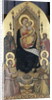 Enthroned Madonna with Child, Saints Anthony and Julian and four angels by Niccolo di Pietro Gerini