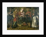 Madonna and Child with John the Baptist, Anthony and other saints, 1534 by Italian School