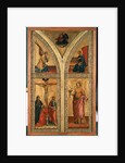 Altar wing depicting the Crucifixion, St. Dorothy and other saints, c.1420 by Di Mariotto Nardo