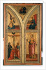 Altar wing depicting the Crucifixion, St. Dorothy and other saints, c.1420 by Di Mariotto Nardo