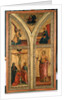 Altar wing depicting the Crucifixion, St. Dorothy and other saints, c.1420 by Di Mariotto Nardo