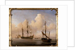 Seascape by Willem van de the Younger Velde