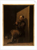 Old flute player by Netherlandish School