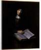 Old women with book by Nicolaes Maes