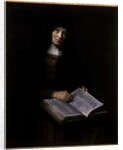 Old women with book by Nicolaes Maes