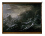 Sea storm and shipwreck by Christian Wilhelm Ernst Dietrich