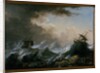 Sea storm and shipwreck by Christian Wilhelm Ernst Dietrich