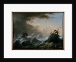 Sea storm and shipwreck by Christian Wilhelm Ernst Dietrich