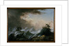 Sea storm and shipwreck by Christian Wilhelm Ernst Dietrich