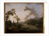River landscape by Christian Georg the Elder Schuetz