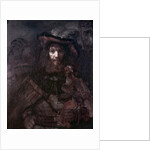 Rider with a falcon by Rembrandt Harmensz. van Rijn