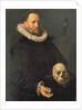 Portrait of a Man Holding a Skull, c.1611-12 by Frans Hals