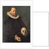 Portrait of a Man Holding a Skull, c.1611-12 by Frans Hals