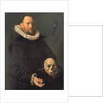 Portrait of a Man Holding a Skull, c.1611-12 by Frans Hals