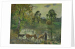 The Pond at Montfoucault, 1875 by Camille Pissarro