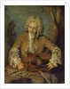 Man Playing a Hurdy-Gurdy by Jean Antoine Watteau