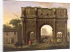 The Arch of Constantine, Rome, c.1640's by Jan van Bike Miel