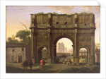 The Arch of Constantine, Rome, c.1640's by Jan van Bike Miel