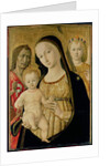 Madonna and Child with St. John the Baptist and St. Michael the Archangel, c.1485-95 by Matteo di Giovanni di Bartolo