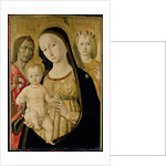 Madonna and Child with St. John the Baptist and St. Michael the Archangel, c.1485-95 by Matteo di Giovanni di Bartolo