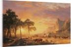The Oregon Trail, 1869 by Albert Bierstadt