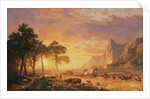 The Oregon Trail, 1869 by Albert Bierstadt