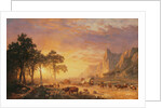 The Oregon Trail, 1869 by Albert Bierstadt