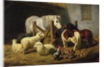 Barnyard, 1860 by Arthur Fitzwilliam Tait