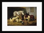 Barnyard, 1860 by Arthur Fitzwilliam Tait