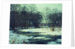 Winter River Landscape by John Fabian Carlson