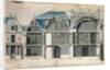 Cross-section of a wing of the Chateau de Versailles constructed by Louis Le Vau by French School