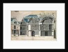 Cross-section of a wing of the Chateau de Versailles constructed by Louis Le Vau by French School