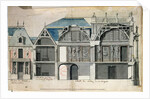 Cross-section of a wing of the Chateau de Versailles constructed by Louis Le Vau by French School