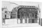 South-north cross-section of the Grand Salon and the Salle de Diane of the Chateau de Versailles by French School