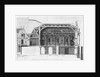 South-north cross-section of the Grand Salon and the Salle de Diane of the Chateau de Versailles by French School