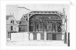 South-north cross-section of the Grand Salon and the Salle de Diane of the Chateau de Versailles by French School