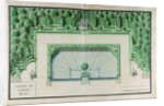 Ms 1307/47 Design for a water garden at Versailles by Andre Le Notre