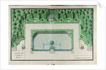 Ms 1307/47 Design for a water garden at Versailles by Andre Le Notre