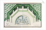 Ms 1307/40 Design for the Bassin de l'Encelade at Versailles by A. & Marsy G. and B. Le Notre