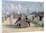 People on a Promenade by Paul Fischer