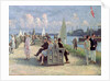 People on a Promenade by Paul Fischer