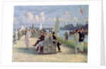 People on a Promenade by Paul Fischer