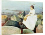 Inger on the Beach, or Evening by Edvard Munch